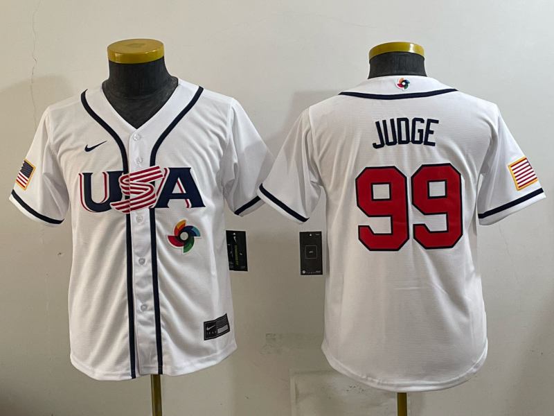 USA National Embroidered Baseball Team 2026 World Cup Team Jersey T-shirt