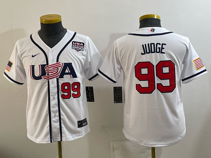 USA National Embroidered Baseball Team 2026 World Cup Team Jersey T-shirt