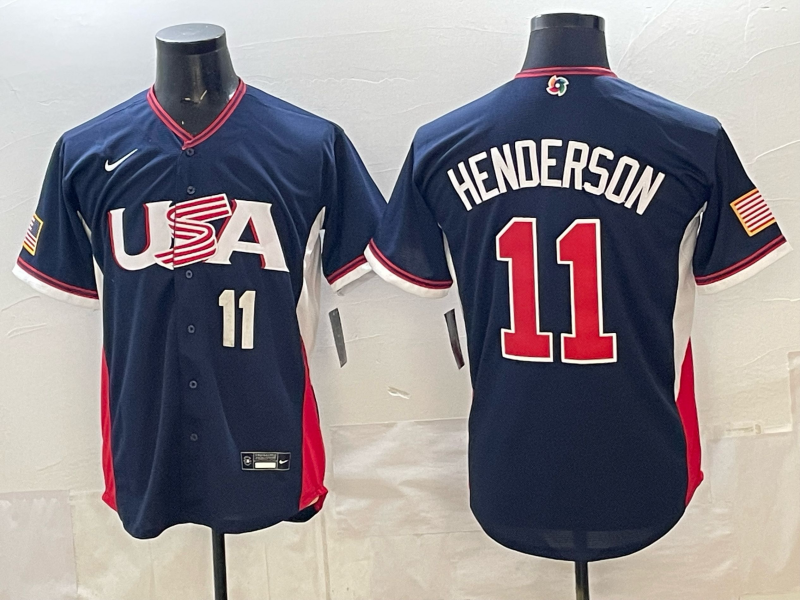 USA National Embroidered Baseball Team 2026 World Cup Team Jersey T-shirt