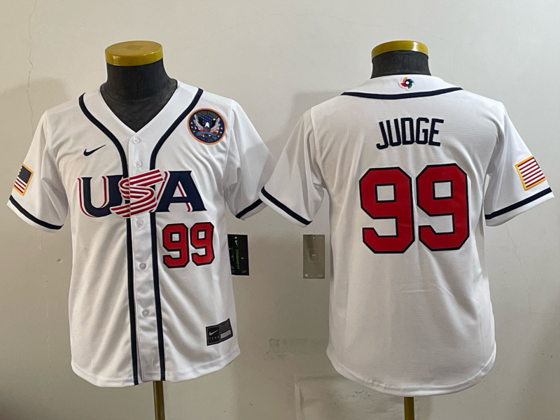 USA National Embroidered Baseball Team 2026 World Cup Team Jersey T-shirt
