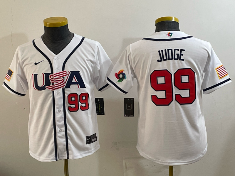 USA National Embroidered Baseball Team 2026 World Cup Team Jersey T-shirt