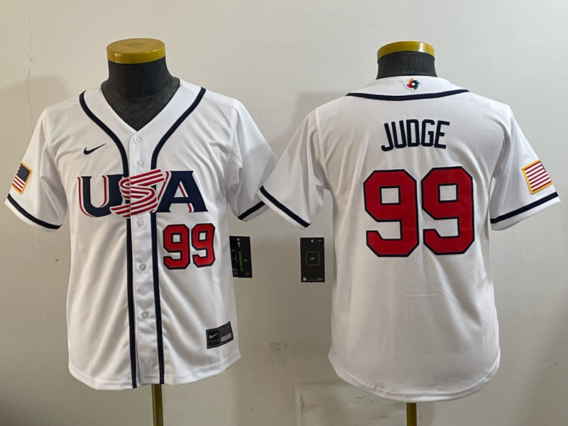 USA National Embroidered Baseball Team 2026 World Cup Team Jersey T-shirt