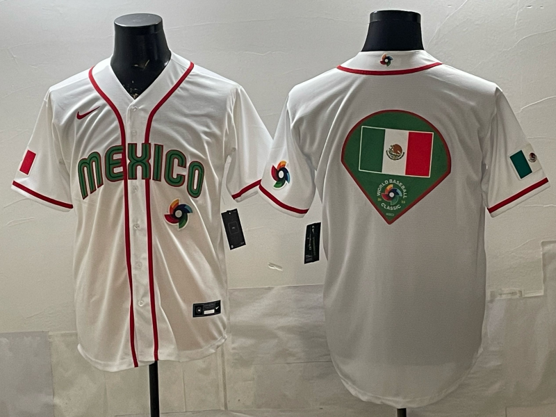 MEXICO National Embroidered Baseball Team 2026 World Cup Team Jersey T-shirt