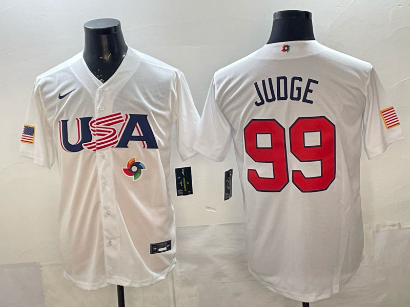 USA National Embroidered Baseball Team 2026 World Cup Team Jersey T-shirt