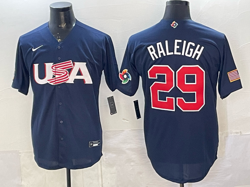 USA National Embroidered Baseball Team 2026 World Cup Team Jersey T-shirt
