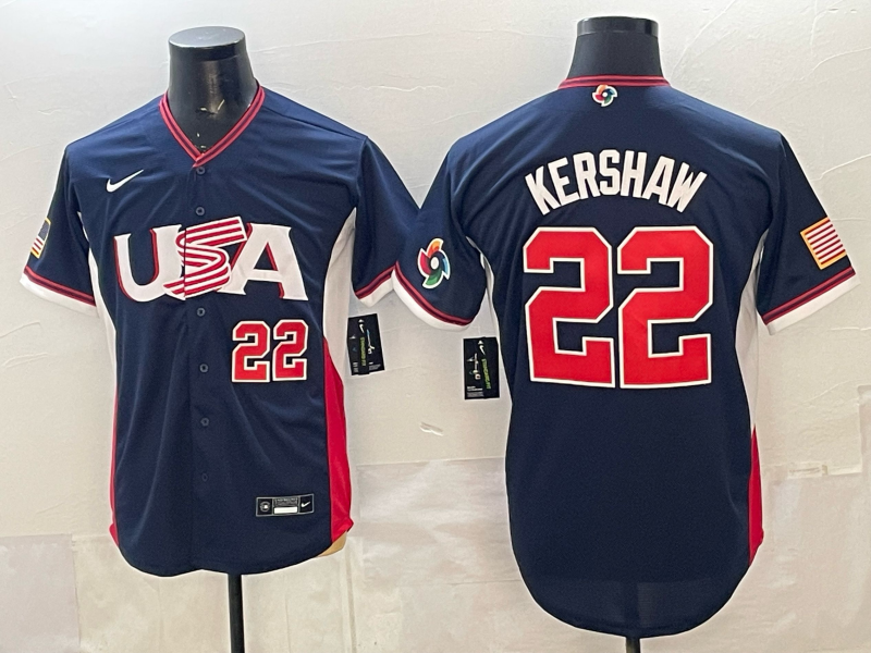 USA National Embroidered Baseball Team 2026 World Cup Team Jersey T-shirt