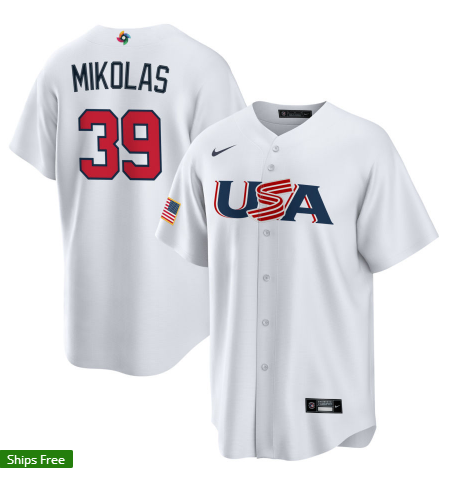 Baseball World Cup USA National Team Baseball Uniform Tee