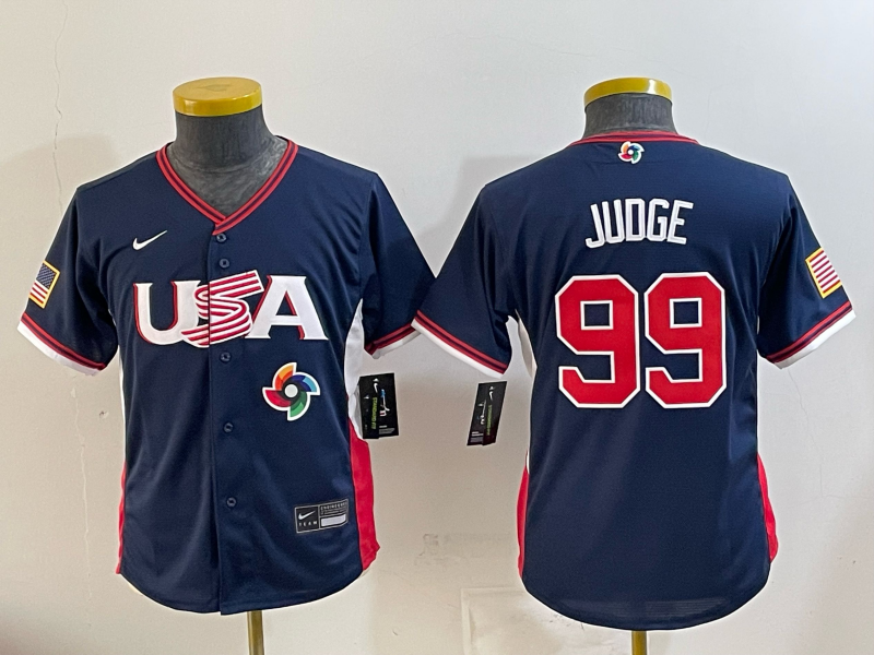 USA National Embroidered Baseball Team 2026 World Cup Team Jersey T-shirt