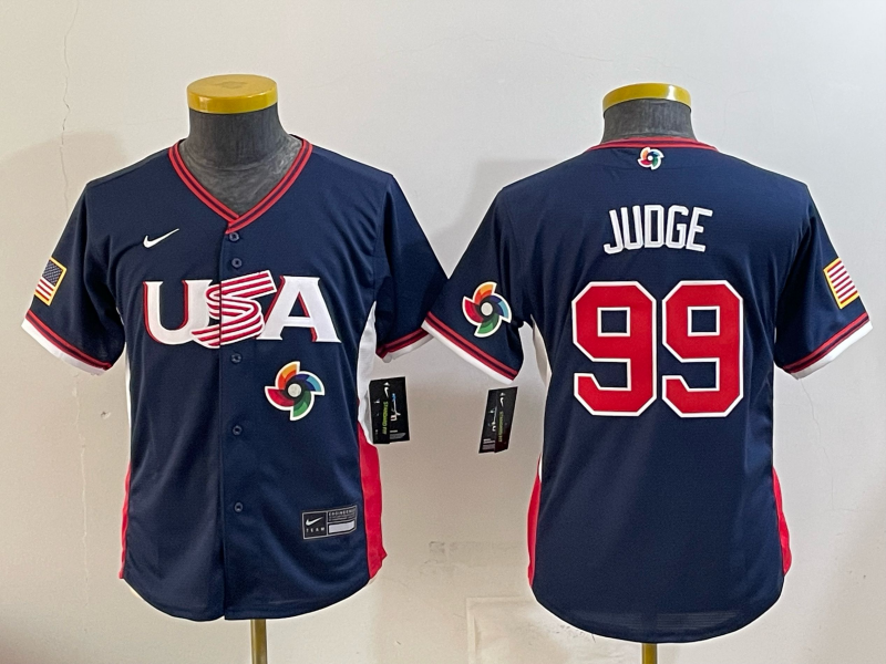 USA National Embroidered Baseball Team 2026 World Cup Team Jersey T-shirt