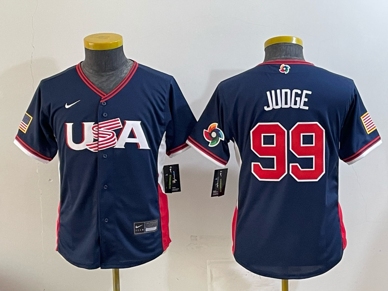 USA National Embroidered Baseball Team 2026 World Cup Team Jersey T-shirt