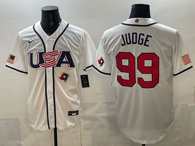 USA National Embroidered Baseball Team 2026 World Cup Team Jersey T-shirt