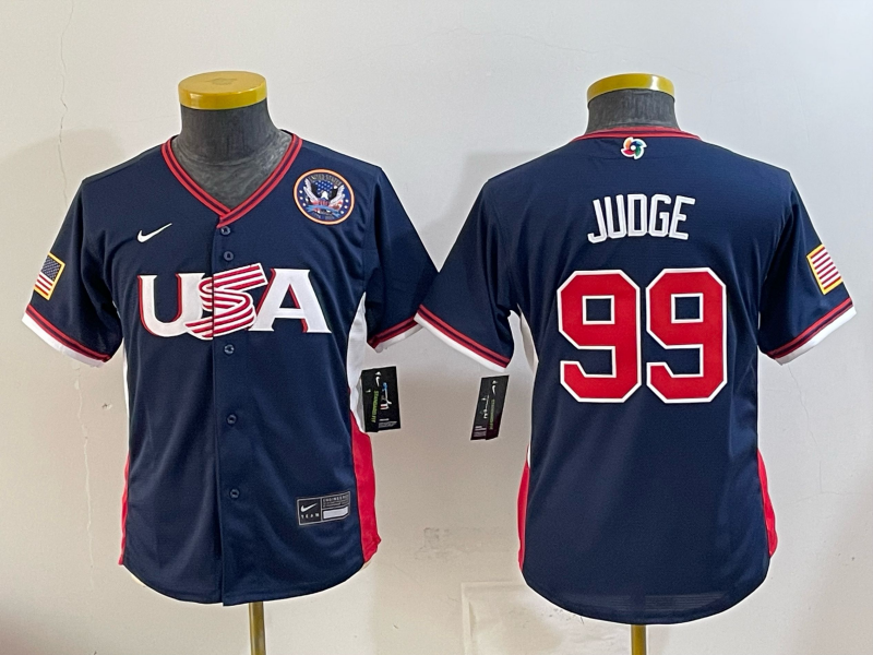 USA National Embroidered Baseball Team 2026 World Cup Team Jersey T-shirt