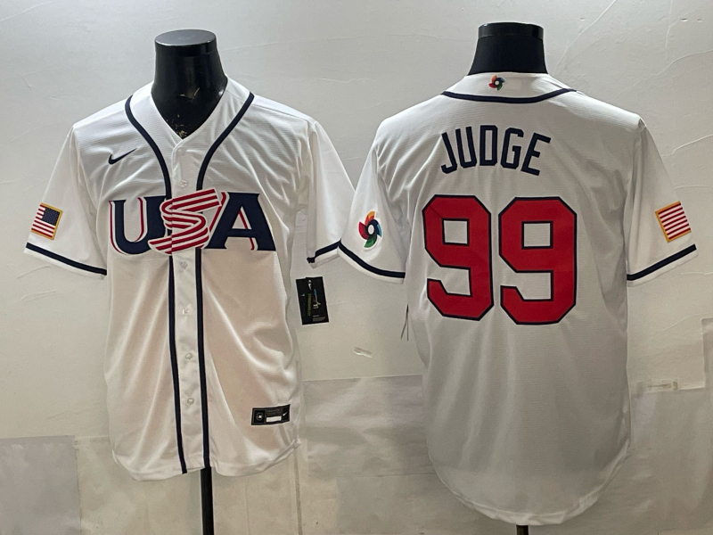 USA National Embroidered Baseball Team 2026 World Cup Team Jersey T-shirt