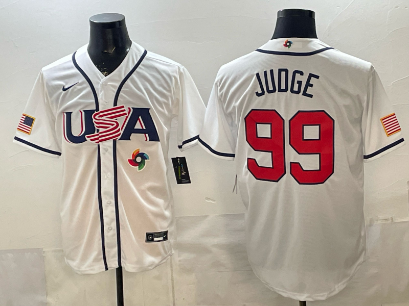 USA National Embroidered Baseball Team 2026 World Cup Team Jersey T-shirt