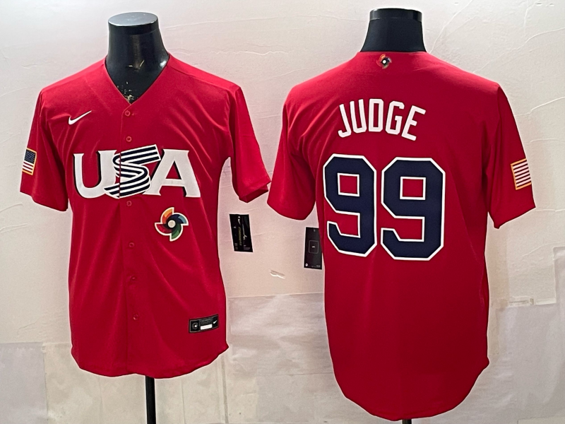 USA National Embroidered Baseball Team 2026 World Cup Team Jersey T-shirt