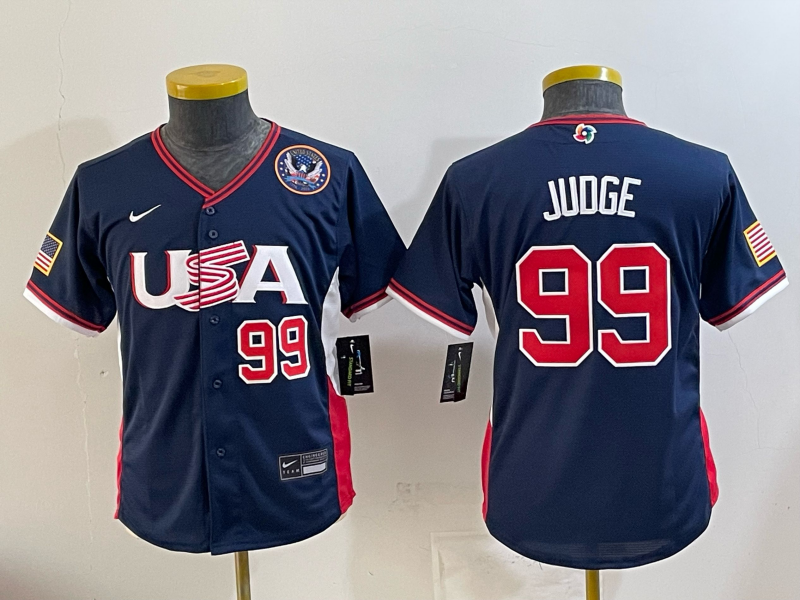 USA National Embroidered Baseball Team 2026 World Cup Team Jersey T-shirt
