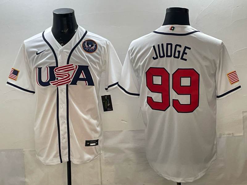 USA National Embroidered Baseball Team 2026 World Cup Team Jersey T-shirt