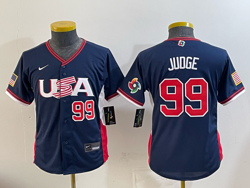 USA National Embroidered Baseball Team 2026 World Cup Team Jersey T-shirt