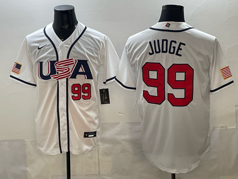 USA National Embroidered Baseball Team 2026 World Cup Team Jersey T-shirt