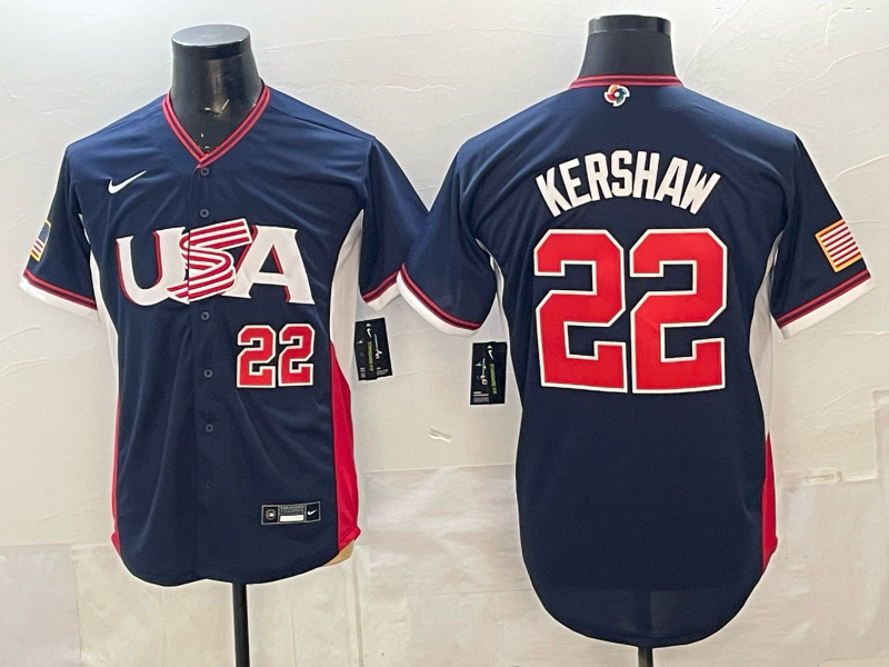 USA National Embroidered Baseball Team 2026 World Cup Team Jersey T-shirt