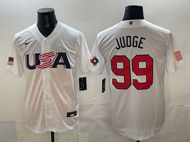 USA National Embroidered Baseball Team 2026 World Cup Team Jersey T-shirt