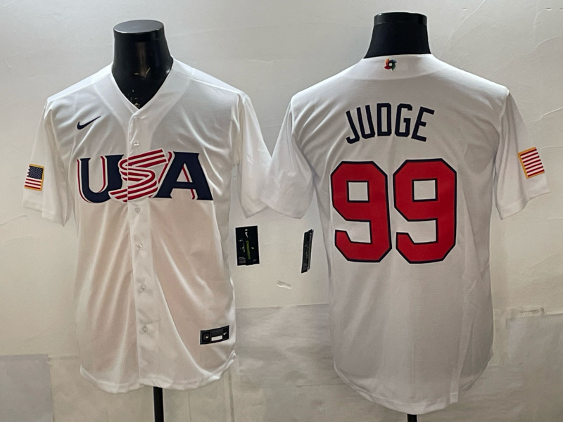 USA National Embroidered Baseball Team 2026 World Cup Team Jersey T-shirt