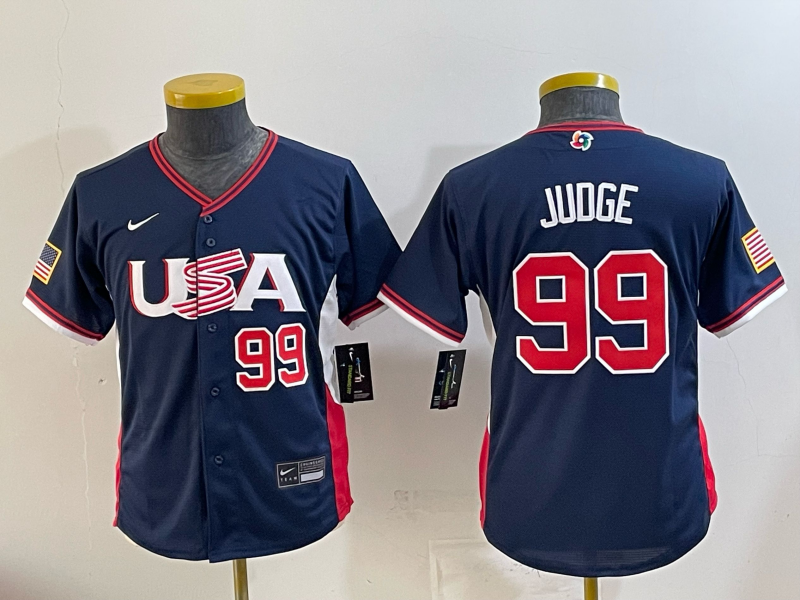 USA National Embroidered Baseball Team 2026 World Cup Team Jersey T-shirt