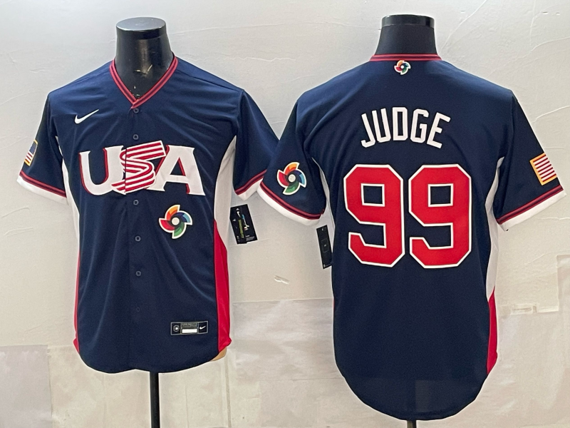 USA National Embroidered Baseball Team 2026 World Cup Team Jersey T-shirt