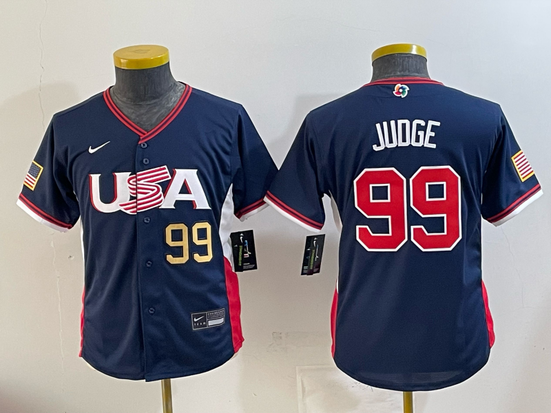 USA National Embroidered Baseball Team 2026 World Cup Team Jersey T-shirt