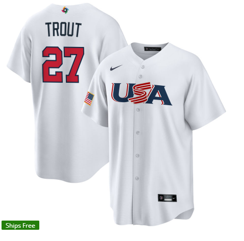 Baseball World Cup USA National Team Baseball Uniform Tee
