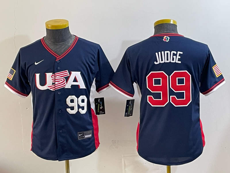 USA National Embroidered Baseball Team 2026 World Cup Team Jersey T-shirt