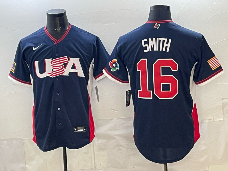 USA National Embroidered Baseball Team 2026 World Cup Team Jersey T-shirt
