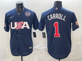 USA National Embroidered Baseball Team 2026 World Cup Team Jersey T-shirt