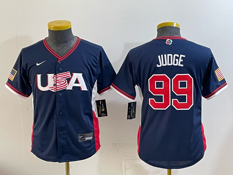 USA National Embroidered Baseball Team 2026 World Cup Team Jersey T-shirt