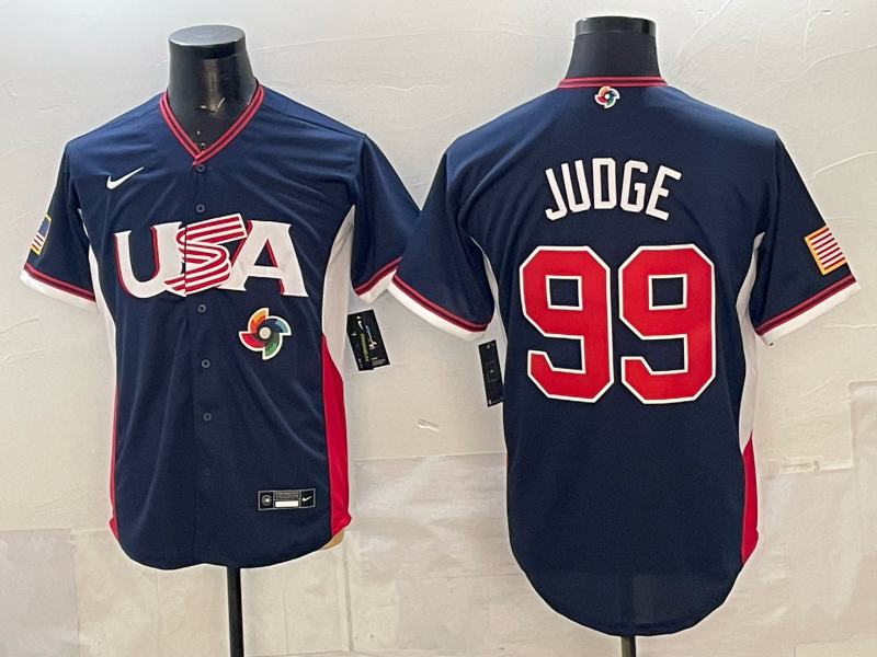 USA National Embroidered Baseball Team 2026 World Cup Team Jersey T-shirt