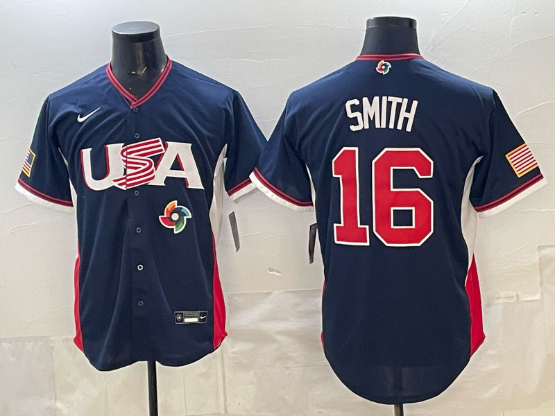 USA National Embroidered Baseball Team 2026 World Cup Team Jersey T-shirt