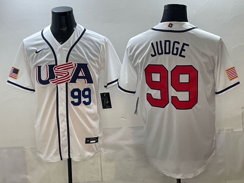 USA National Embroidered Baseball Team 2026 World Cup Team Jersey T-shirt