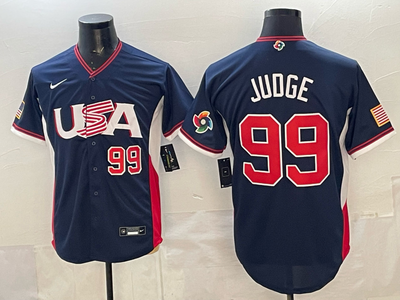 USA National Embroidered Baseball Team 2026 World Cup Team Jersey T-shirt