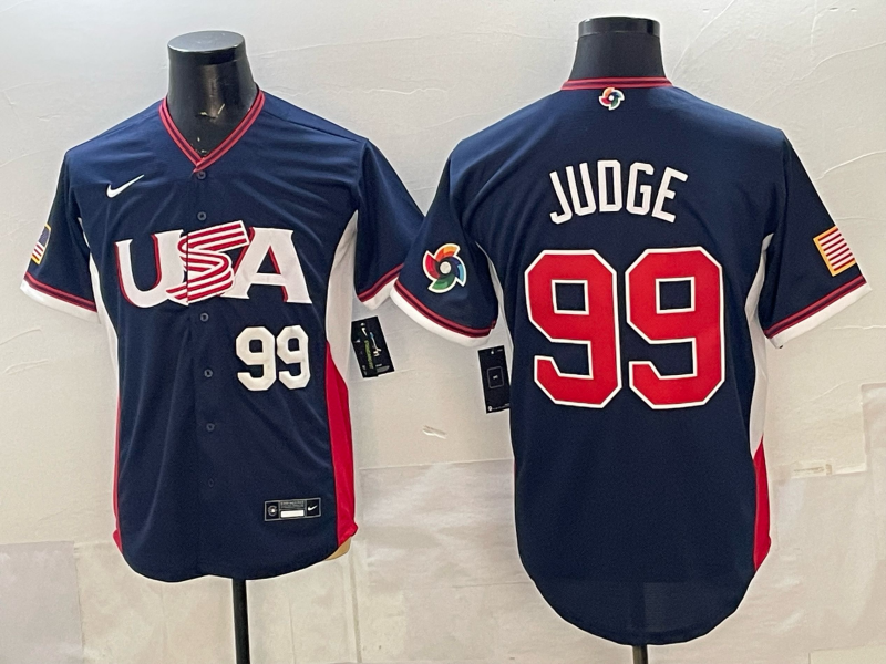 USA National Embroidered Baseball Team 2026 World Cup Team Jersey T-shirt