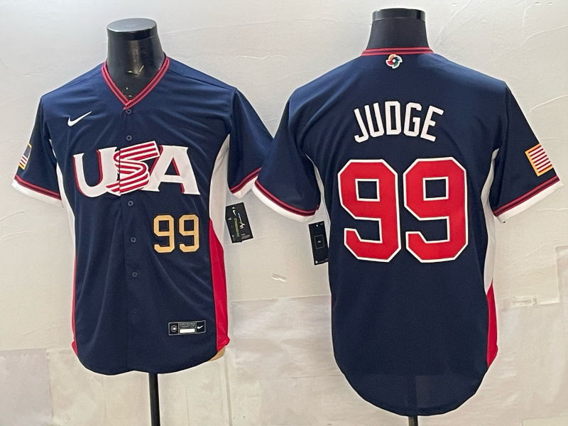 USA National Embroidered Baseball Team 2026 World Cup Team Jersey T-shirt