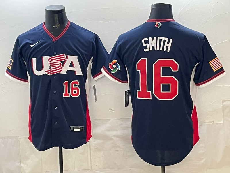 USA National Embroidered Baseball Team 2026 World Cup Team Jersey T-shirt