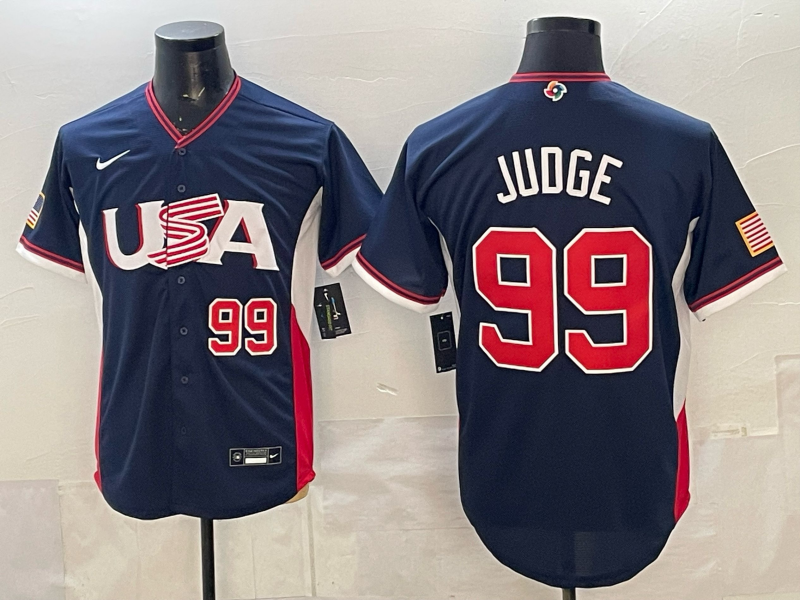 USA National Embroidered Baseball Team 2026 World Cup Team Jersey T-shirt