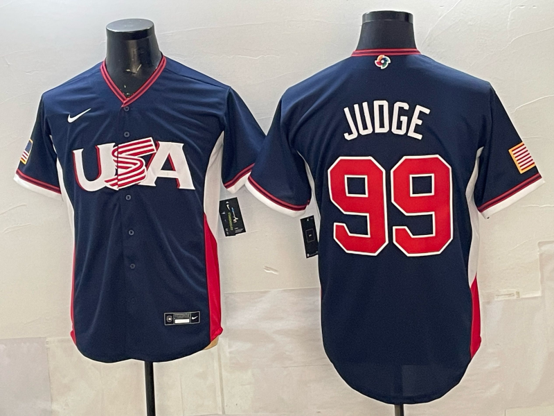 USA National Embroidered Baseball Team 2026 World Cup Team Jersey T-shirt