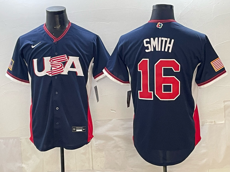 USA National Embroidered Baseball Team 2026 World Cup Team Jersey T-shirt