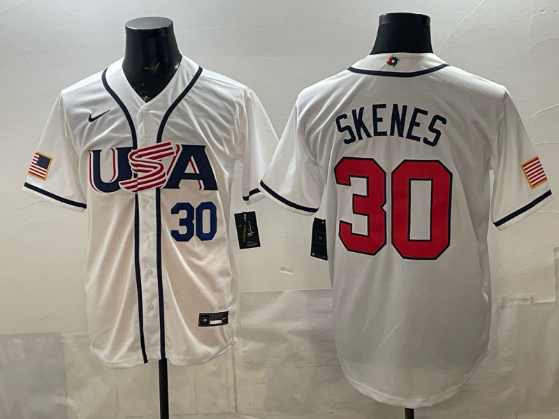 USA National Embroidered Baseball Team 2026 World Cup Team Jersey T-shirt