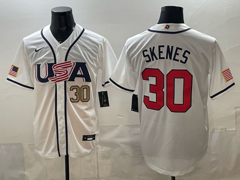 USA National Embroidered Baseball Team 2026 World Cup Team Jersey T-shirt