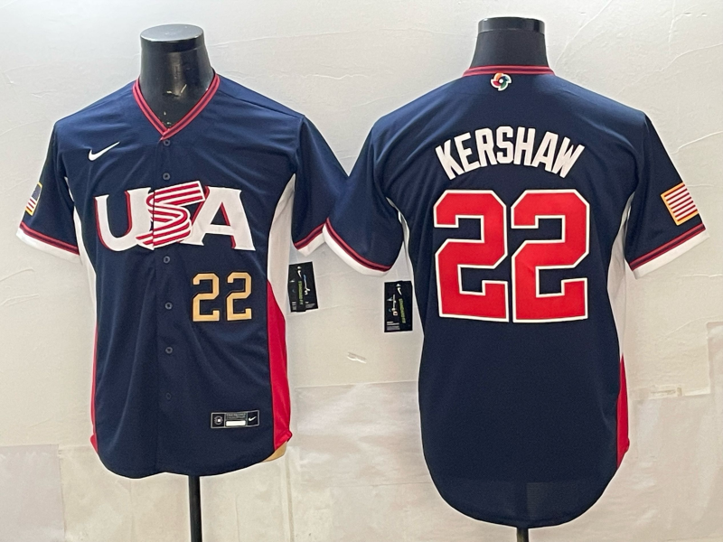 USA National Embroidered Baseball Team 2026 World Cup Team Jersey T-shirt