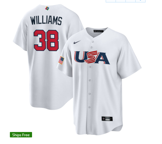 Baseball World Cup USA National Team Baseball Uniform Tee
