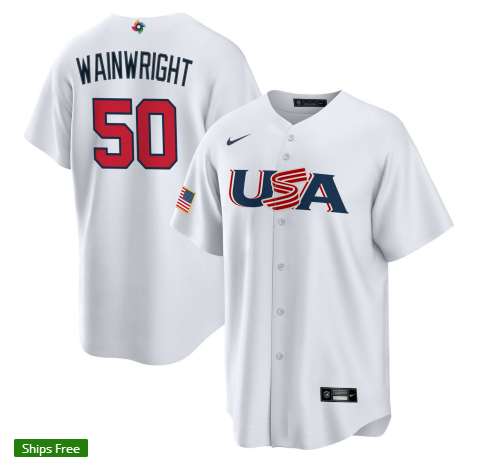 Baseball World Cup USA National Team Baseball Uniform Tee