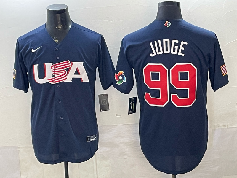 USA National Embroidered Baseball Team 2026 World Cup Team Jersey T-shirt